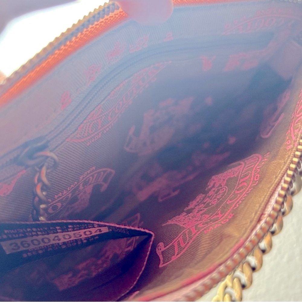 Juicy Couture ✨Pink Leather Baguette Shoulder Bag - Picture 9 of 11